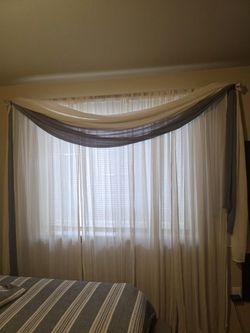 Elegant Curtain Set with Rod