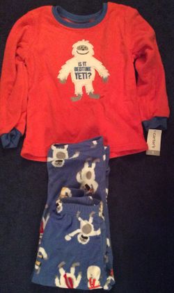 New boys 2 piece pajama set-size 5 boys