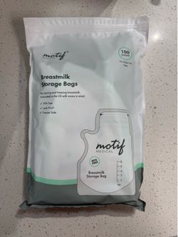 Breast milk storage bags