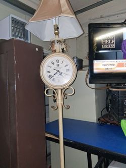 lamp and clock