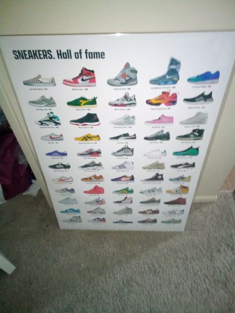 hall of Fame sneaker poster