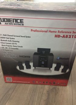 5.1 multi channel surround sound system.new in box never been used