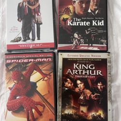 Along came polly, Spiderman, King Arthur, Karate Kid