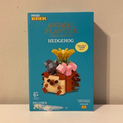 Micro Brix Hedgehog Animal Planter Building Set