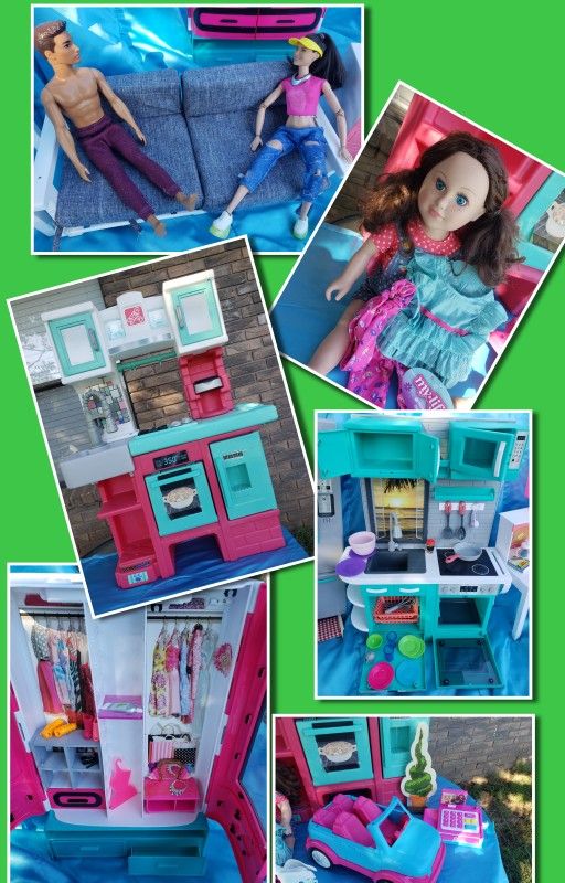 GREAT CHRISTMAS π GIRL'S PLAYSET STEP2 KITCHEN, DOLLS, DOLL FIRNITUREand more