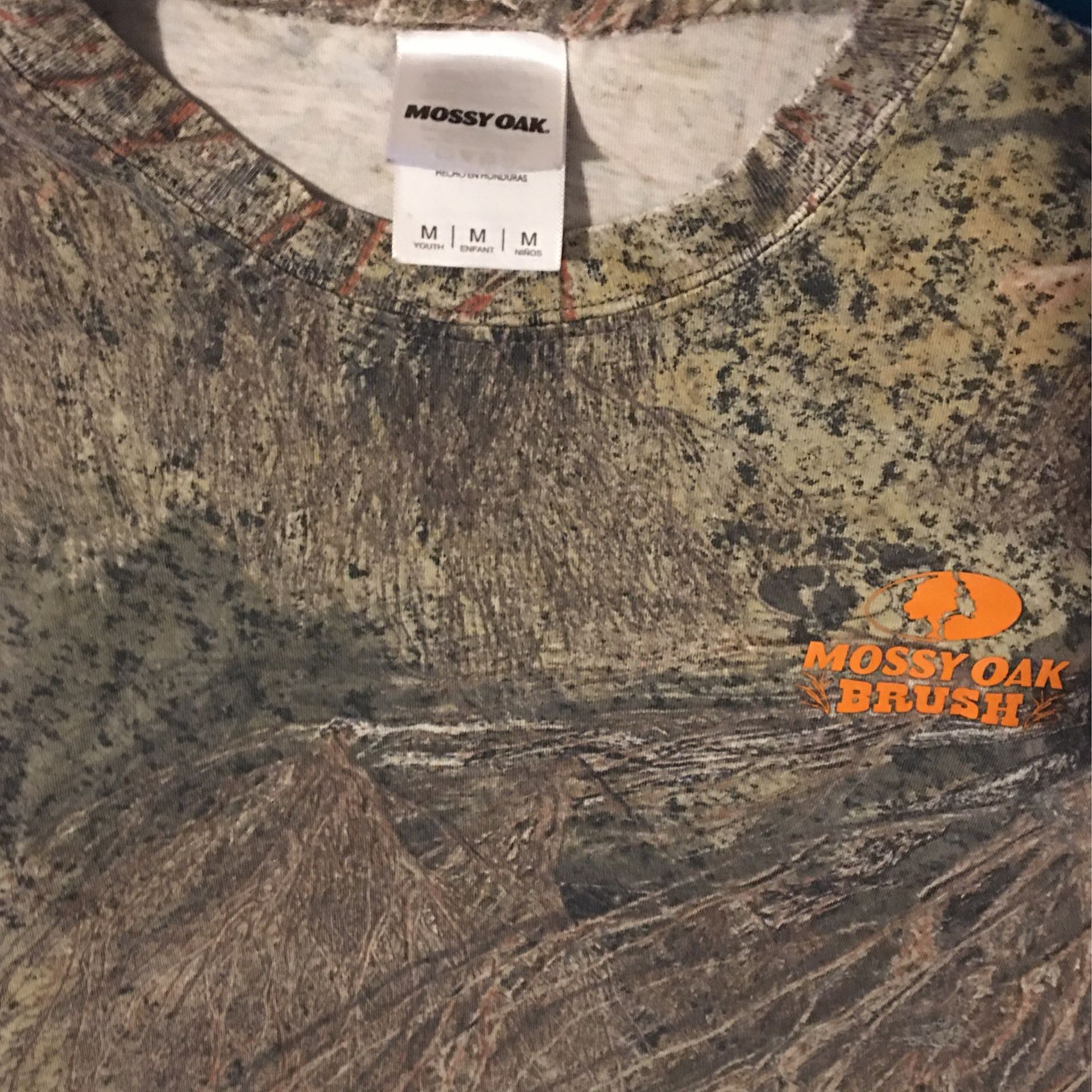 Camo Mossy Oak Brush Tee (Youth Medium)