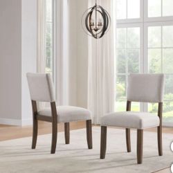 Brand New Set Of 2 Thomasville LaSalle Dining Chair,  Beige