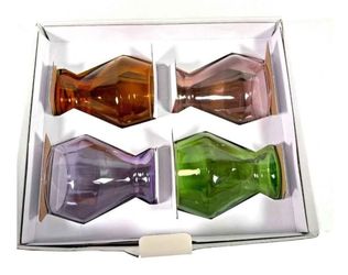 *Brand New* Set of 4 YIELD Millennium Stemless Glassware Glasses 10 Oz Borosillicate Glass