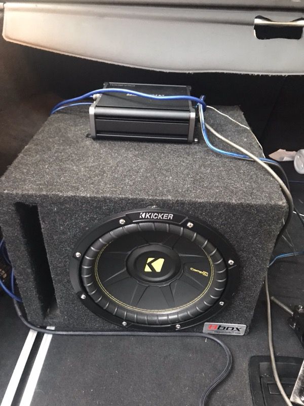 10” 500W Sub, 600W amp, and wiring kit