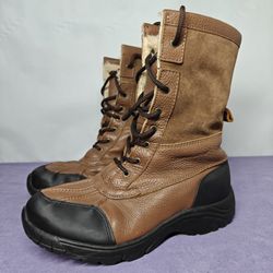 Size 10 US men's Polaris Leather Boots With Thermolite Insulation 