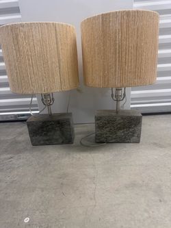 CRATE & BARREL LAMPS (2)