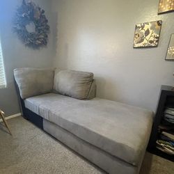 Chaise Lounge Chair Sofa Couch In Taupe Super GREAT Condition 