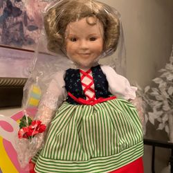 SHIRLEY TEMPLE “HEIDI” DOLLS OF THE SILVER SCREEN 20 FOX 14” Vintage (Box Condition ) 