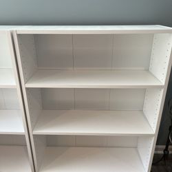 New White 3 Shelf Bookcase