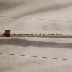 7foot Medium Heavy Abu Garcia Fishing Rod And Reel.