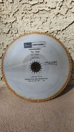 Sears Craftsman 6 1/4" Kromedge Ply Tooth Saw Blade w/ 5/8" Arbor Hole.