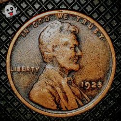 1925 P Lincoln Wheat Penny Unique Black Toning VF Condition.,Trade Opportunity 