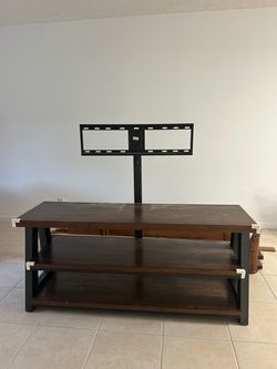 TV Stand with Built-In TV Mount