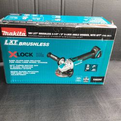 MAKITA 18V LXT LITHIUM-ION BRUSHLESS CORDLESS 4-1/2-IN. / 5-IN. WITH AFT, ( TOOL ONLY ) 