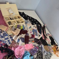 Huge Sewing Notions Bundle – Lace, Trim, Zippers, Buttons + Craft Supply Clearance Lot