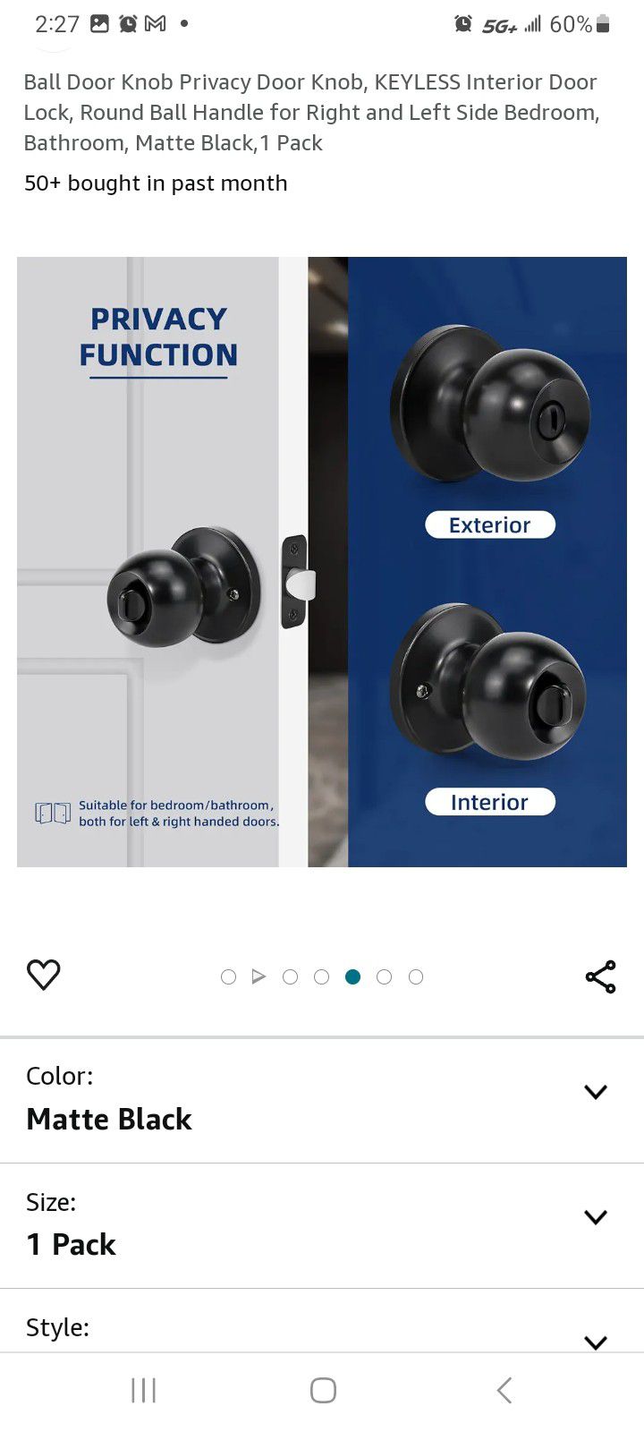 Privacy Door Knobs