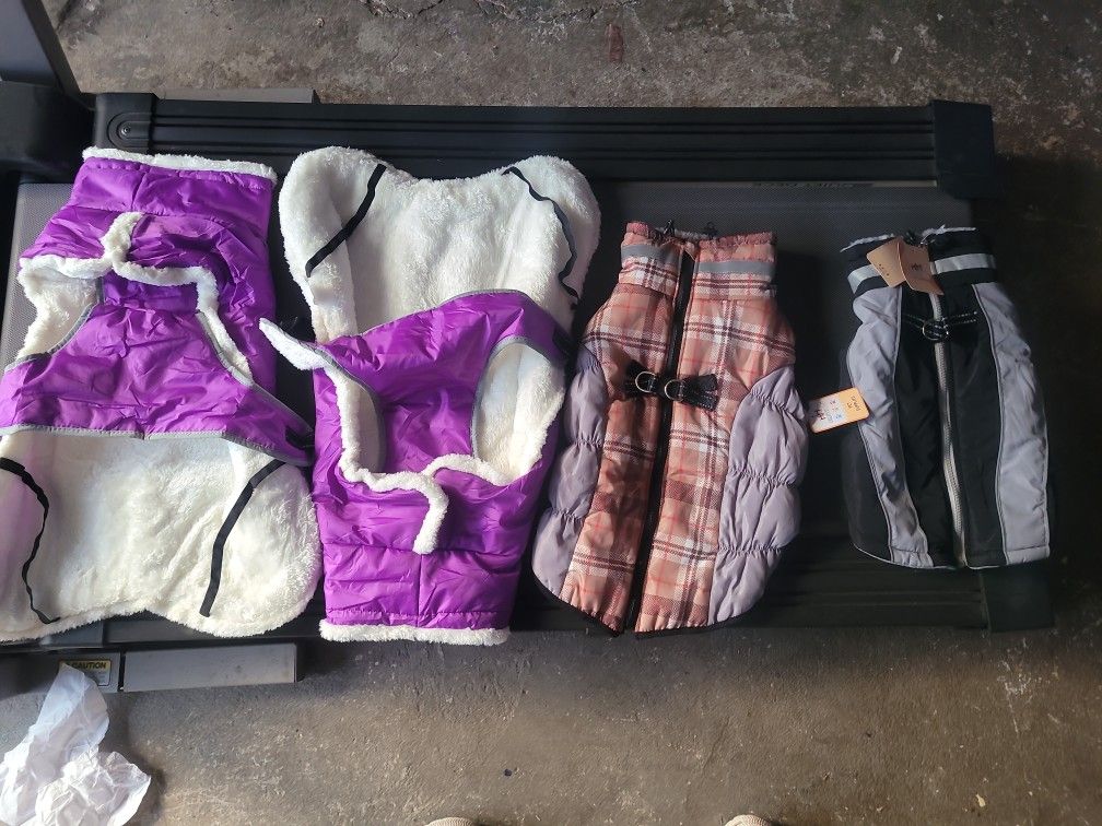 4 winter dog jacket coats wholesale lot
