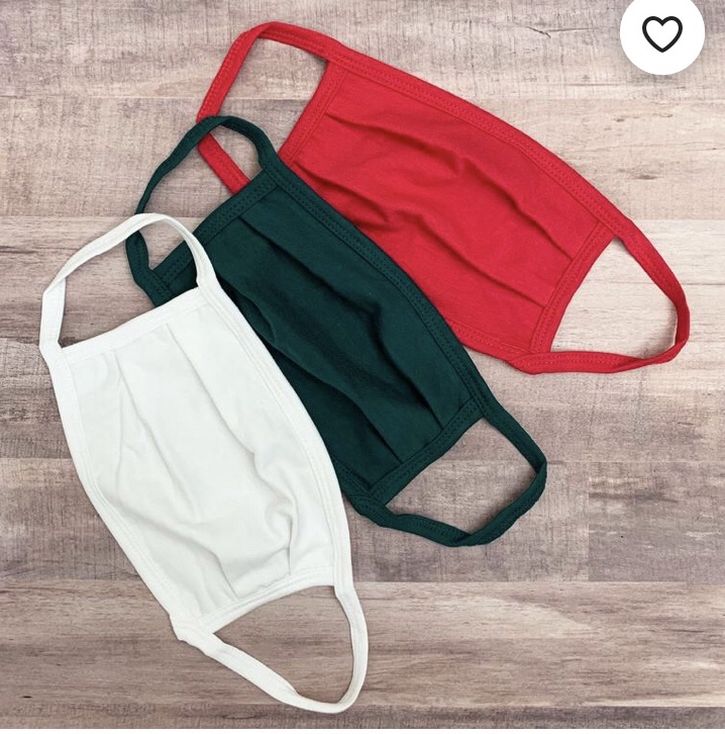 3 Pack Face Mask Tri-color Set
