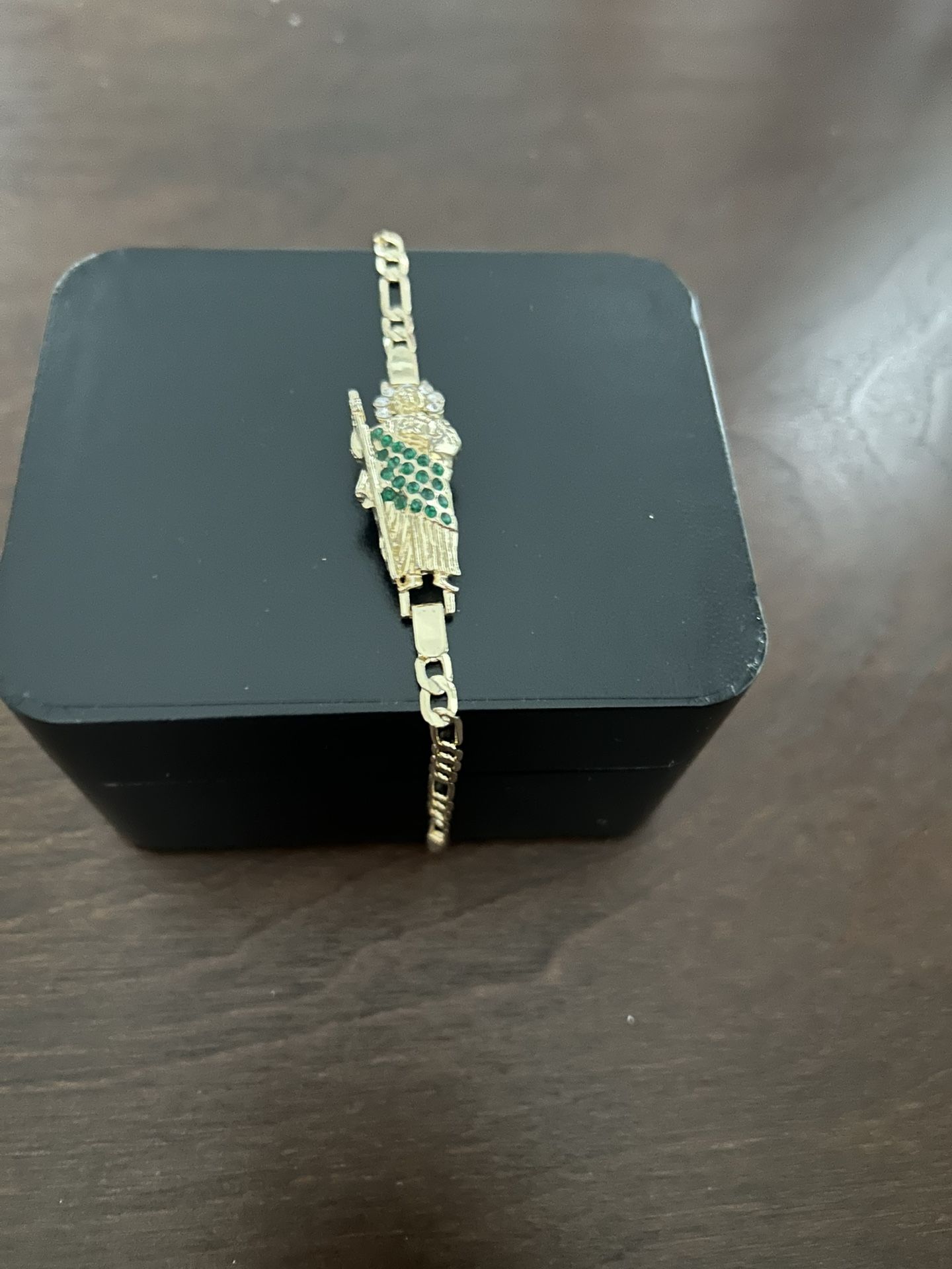 San Judas Plated Gold Bracelet