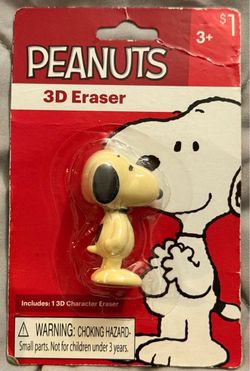 Peanuts 3D Snoopy Eraser New