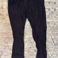 Women 4 Set Of Black Pants Mid Waist High Waist Angle Fit