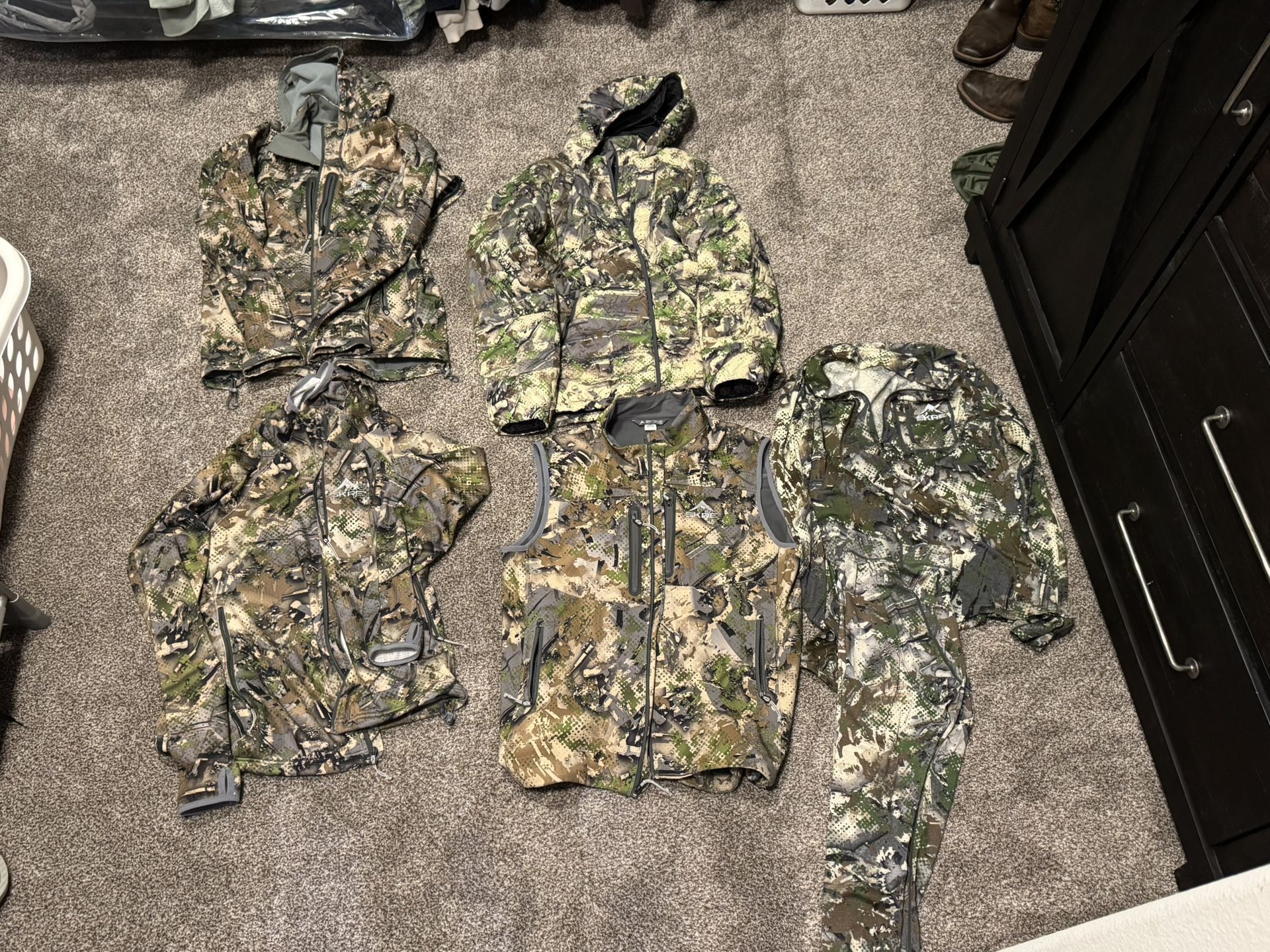 Skre Camo Hunting Gear Base Layers Jackets Vest