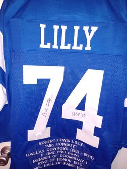 Mr Cowboy. Bob Lilly Signed Jersey