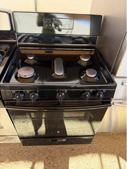 Ge Black Gas Stove