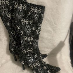 Victoria’s Secret beaded knee-high boots