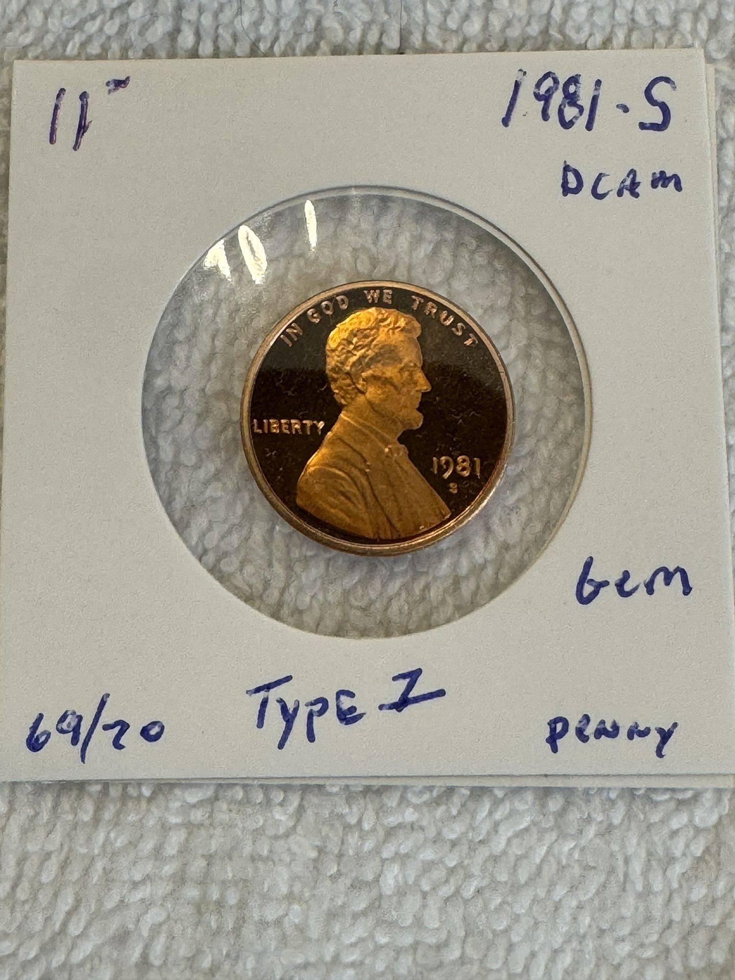 1981-S DCAM Proof Type 1 Lincoln Penny