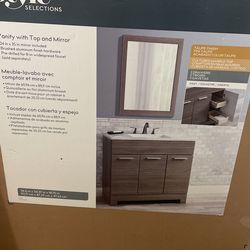 Vanity With Top And Mirror