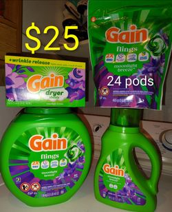 Gain detergent package