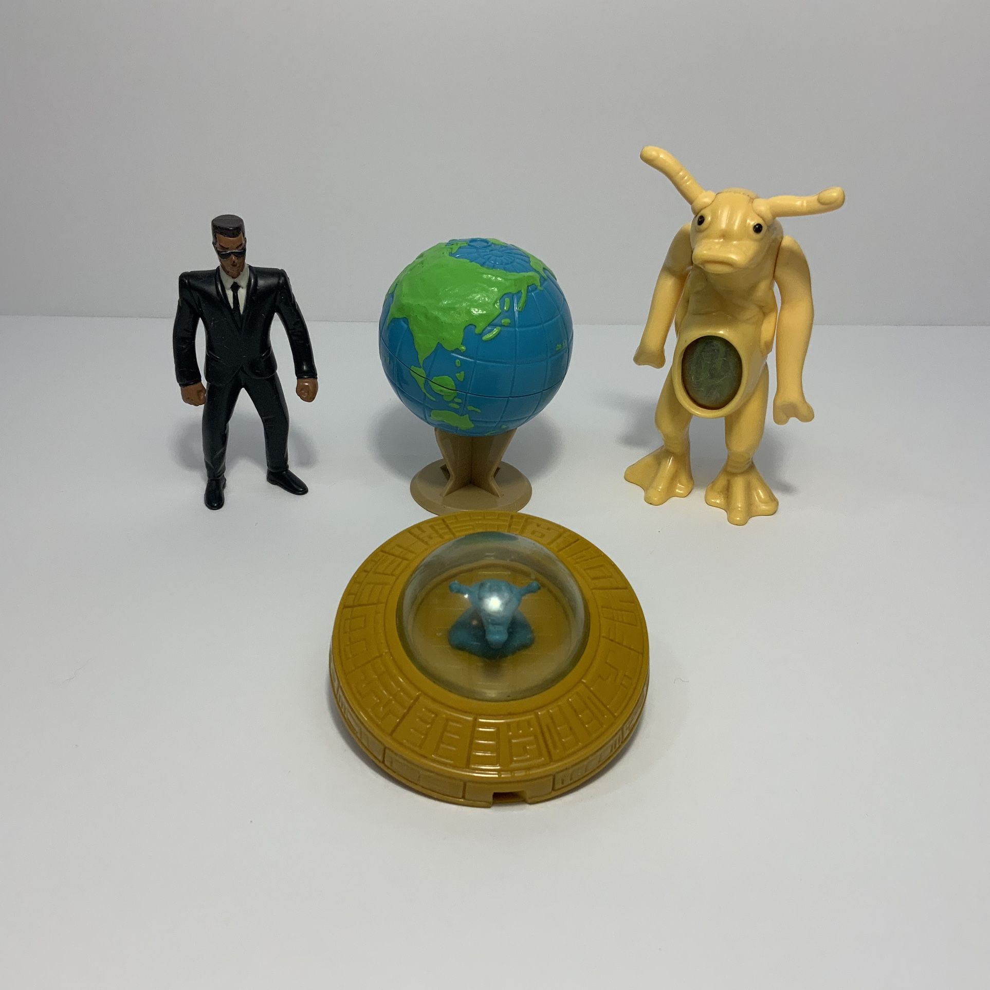 Vintage 1998 Burger King Toy Men In Black Series MIB Jay Worm Guy Globe Spinner