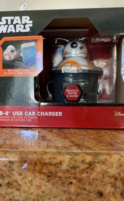 Star Wars BB-8 USB car charger, new in box