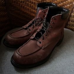 Very Nice Men’s Red Wing 202 Leather Boots Men's Size 15 Made In USA (Please Read Description)
