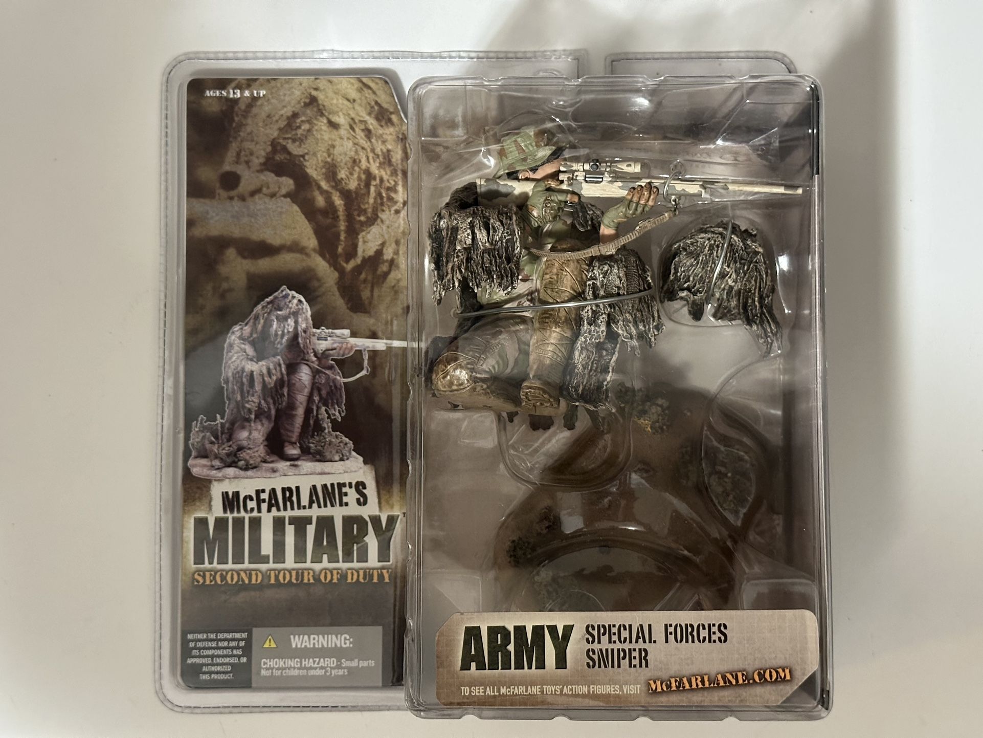 McFarlane’s Military Second Tour Of Duty Army Special Forces Sniper Brand New!