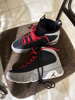 Particle Gray Jordan 9s Size 8
