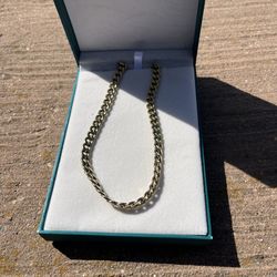 Gold plated silver chain