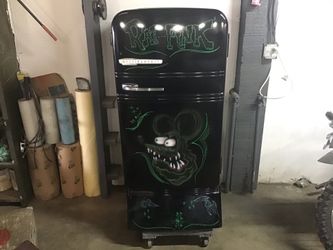 1940s Westinghouse Frig Custom Painted.