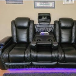 Party Time Power Recliner Sofa Couch Same Day Delivery 