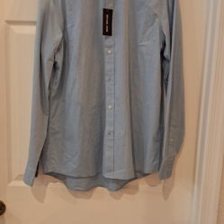 Brand New With Tag Michael Kors Mens Classic Fit Dress Shirt Long Sleeve Buttondown Size L 