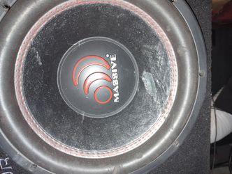 Massive Audio GTX 124 12" Subwoofer — 700W RMS (scuffed cone)