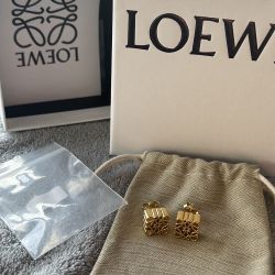 Loewe Gold Plated Earrings 
