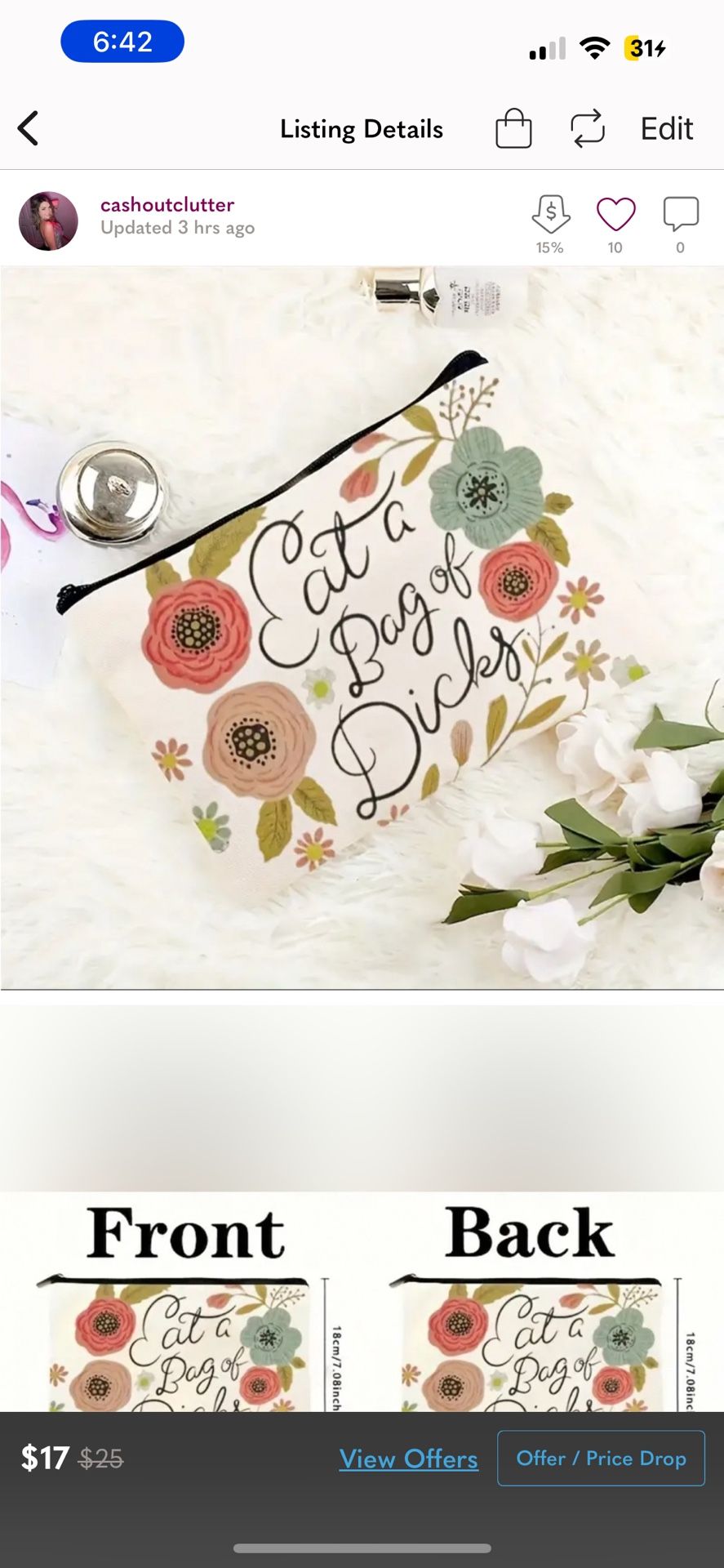 Funny Cosmetic bag