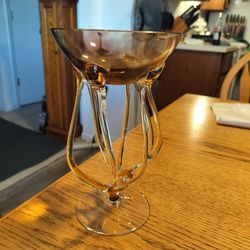 Candy dish glass blown